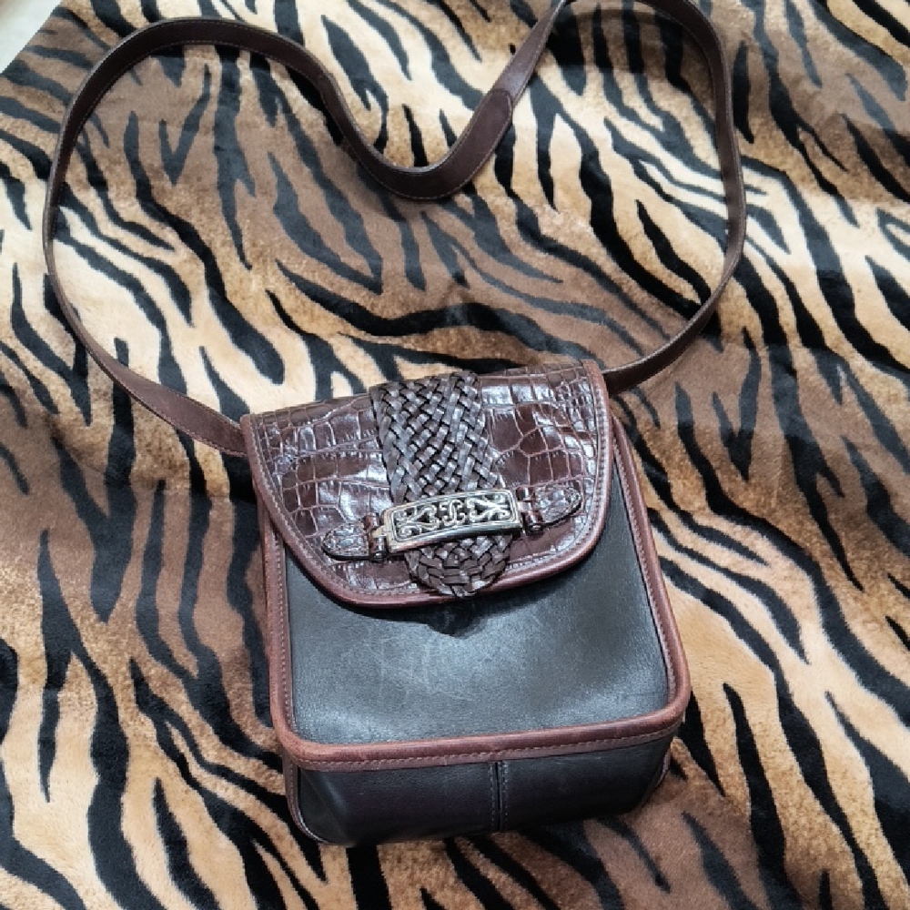 Brighton Brown and Black Crossbody Bag
